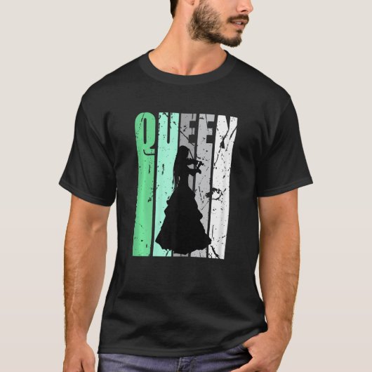 T-shirt Dames violoniste Queen mignonne Cool Design Motiva (Devant)