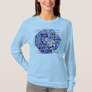 T-SHIRT D'AMI DU CHIEN DE LA FEMME