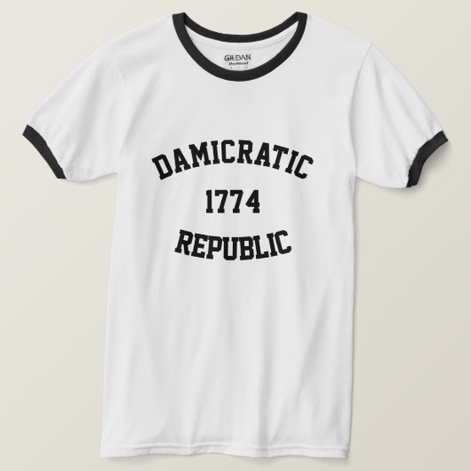 T-shirt damicratique (Design devant)
