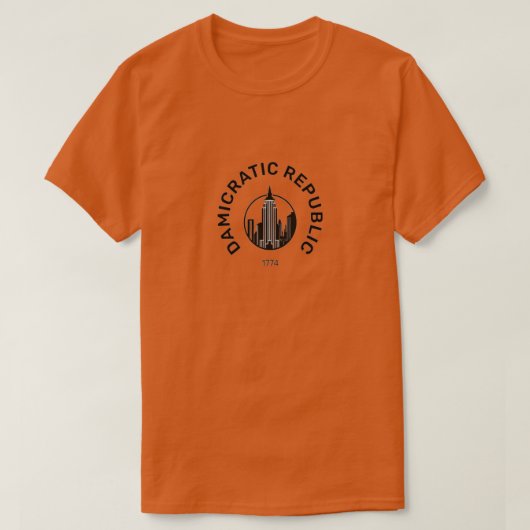 T-shirt damicratique (Design devant)