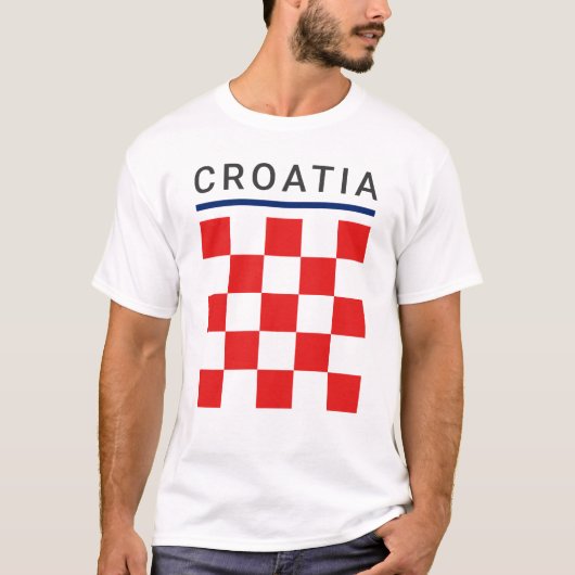 T-shirt Damier croate (Devant)