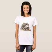 T-shirt Damier d'échecs de jeu d'échecs de hérisson (Devant entier)