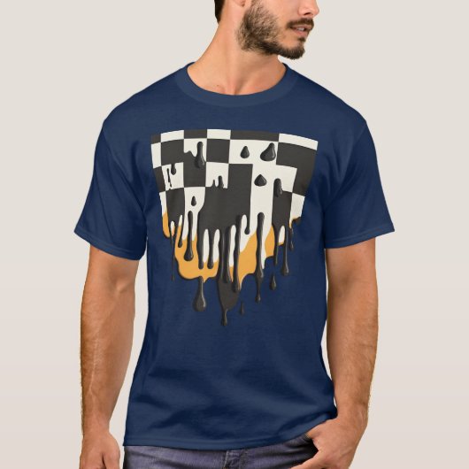 T-shirt Damier qui fond drôle (Devant)