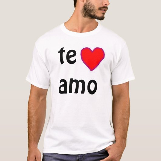 T-shirt "d'AMO de Te" (Devant)