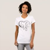 T-shirt d'amour (Devant entier)