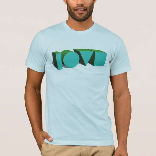 T-shirt d'amour 3D (Devant)