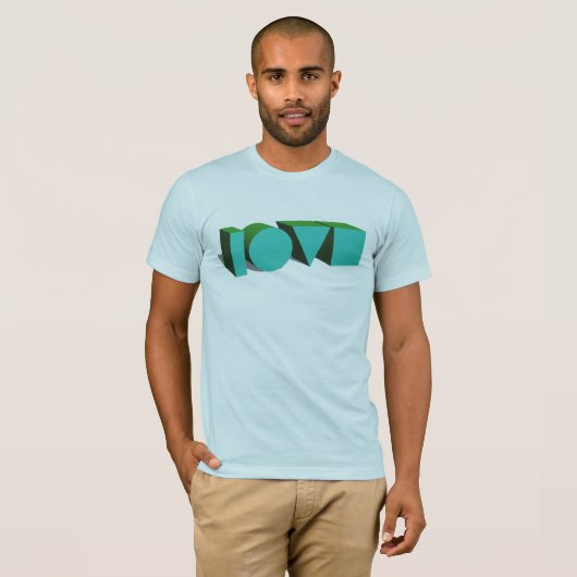 T-shirt d'amour 3D (Devant entier)