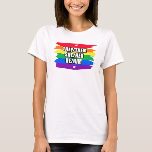 T-shirt d'amour arc-en-ciel (Devant)