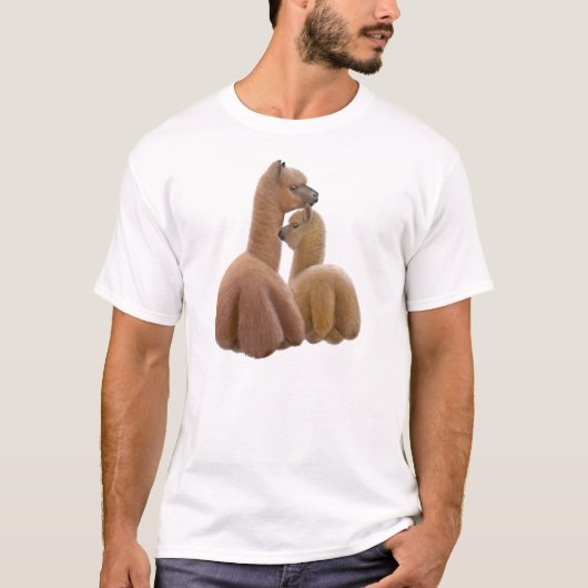 T-shirt d'amour d'alpaga (Devant)