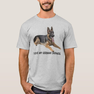 T-shirt d'amour de berger allemand