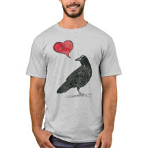 T-shirt d'amour de corneille