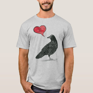 T-shirt d'amour de corneille