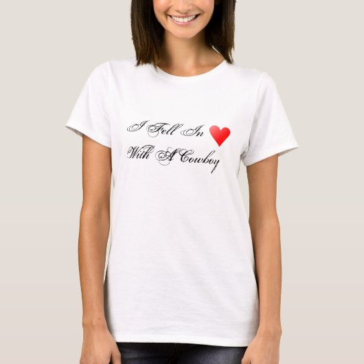 T-shirt d'amour de cowboy (Devant)