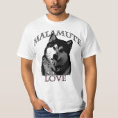 T-shirt d'amour de Malamute (Devant)