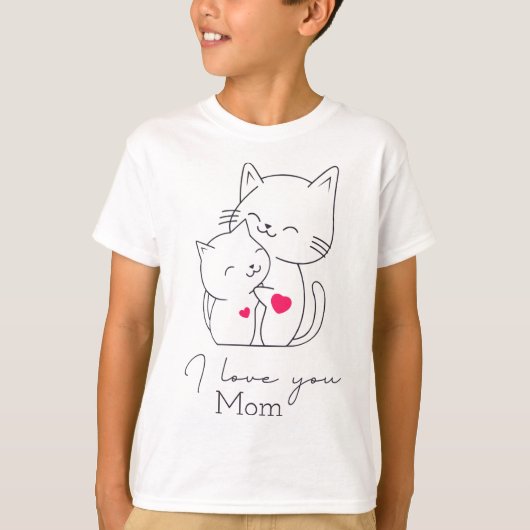 T-shirt d'amour de maman (Devant)