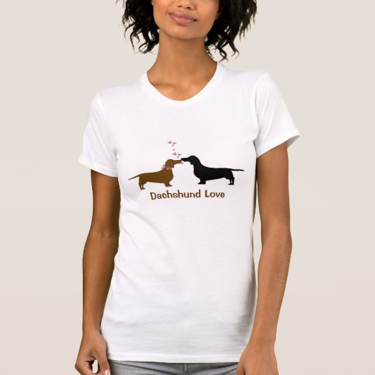 T-shirt d'amour de teckel (Devant)