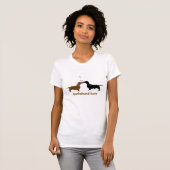 T-shirt d'amour de teckel (Devant entier)