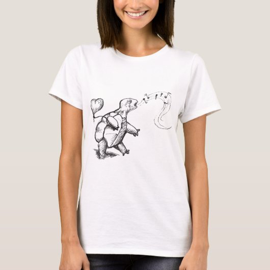 T-shirt d'amour de tortue (Devant)