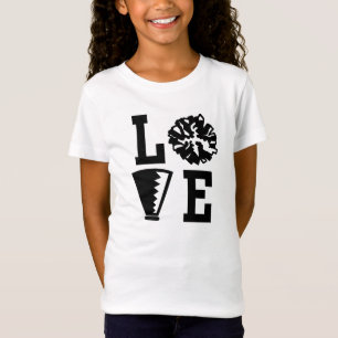 T-shirt d'amour des pom-pom girls