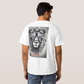 T-shirt d'amour pour les hommes avec conception de (Dos entier)