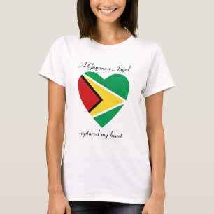 T-shirt d'amoureux de drapeau de la Guyane