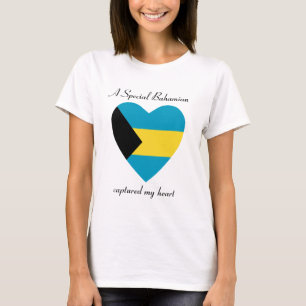 T-shirt d'amoureux de drapeau des Bahamas