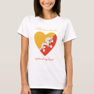T-shirt d'amoureux de drapeau du Bhutan