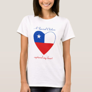 T-shirt d'amoureux de drapeau du Chili