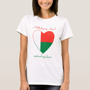 T-shirt d'amoureux de drapeau du Madagascar