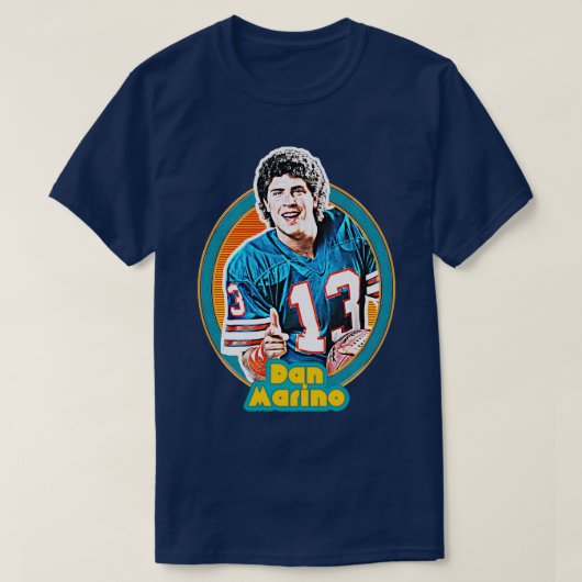 T-shirt Dan Marino Retro 80s Fan Design (Design devant)