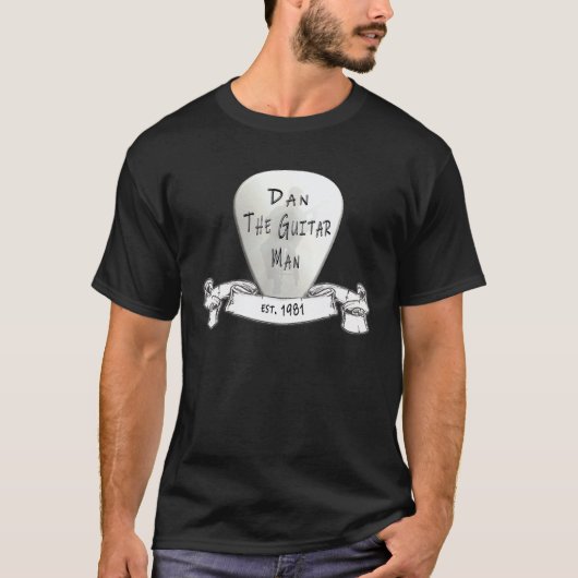T-shirt Dan The Guitar Man (Devant)