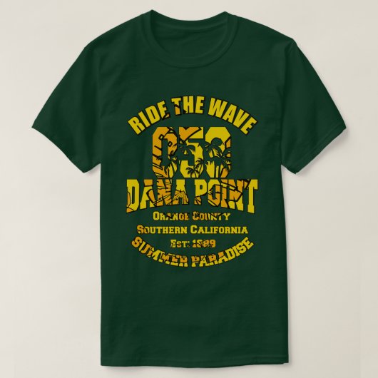 T-shirt DANA POINT California USA cadeau (Design devant)