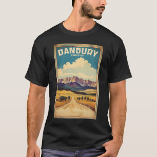 T-shirt Danbury Connecticut États-Unis Tourisme Vintage vo