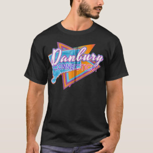 T-shirt Danbury Connecticut Vintage Retro Throwback Zip