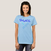 T-shirt dance gris bleu (Devant entier)