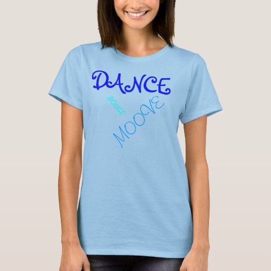 T-shirt dance gris bleu (Devant)