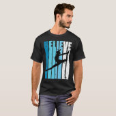 T-shirt Dance Retro Believe Turquoise Dancer Dancing Fan W (Devant entier)