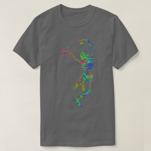 T-shirt Dance With PSYCH Death on black  (Design devant)