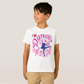 T-shirt Dancer's, I Love Dance (Devant entier)