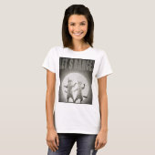 T-shirt dancing cats-2-BW (Devant entier)