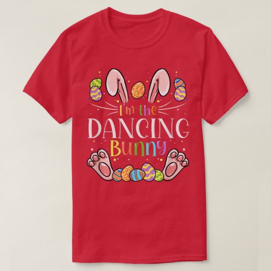T-shirt Dancing Easter Matching Family Party Bunny Face Co (Design devant)