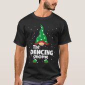 T-shirt Dancing Gnome Family Matching Christmas Funny Paja (Devant)