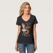 T-shirt Dancing Into 5th Grade Girl Ballerina Ballet Back  (Devant entier)