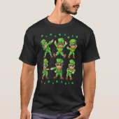 T-shirt Dancing Leprechauns St Patrick's Day Hommes Femmes (Devant)