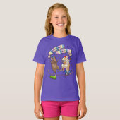 T-shirt Dancing Mice Birthday Girl V.I.P Tee Party (Devant entier)