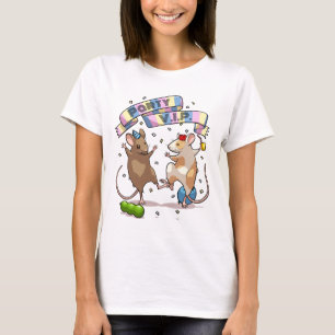 T-shirt Dancing Mice Party V.I.P. Conception de bannières