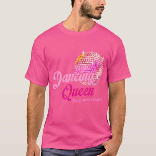 T-shirt Dancing Queen Tee 17 Anniversaire Disque de danse  (Devant)