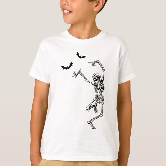 T-shirt Dancing Skeleton (Devant)