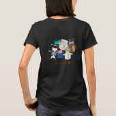 T-shirt Dancing Skeleton and Owls (Dos)