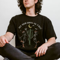 Dancing Skeleton Boot Scooter Western Halloween